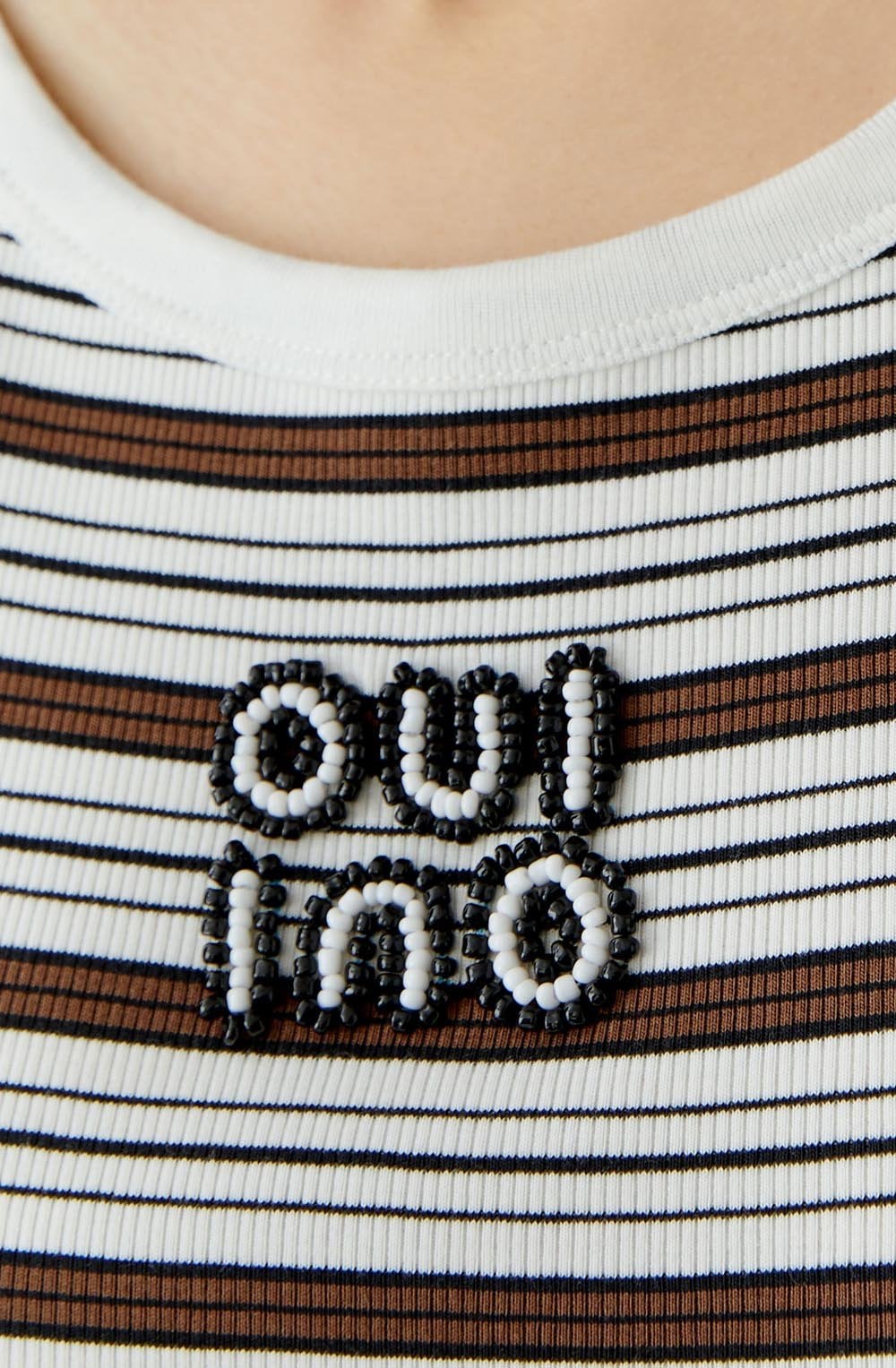 Brown and Black Striped Tank Top