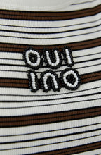 Brown and Black Striped Tank Top