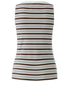 Brown and Black Striped Tank Top