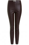Brown Faux Leather Trousers