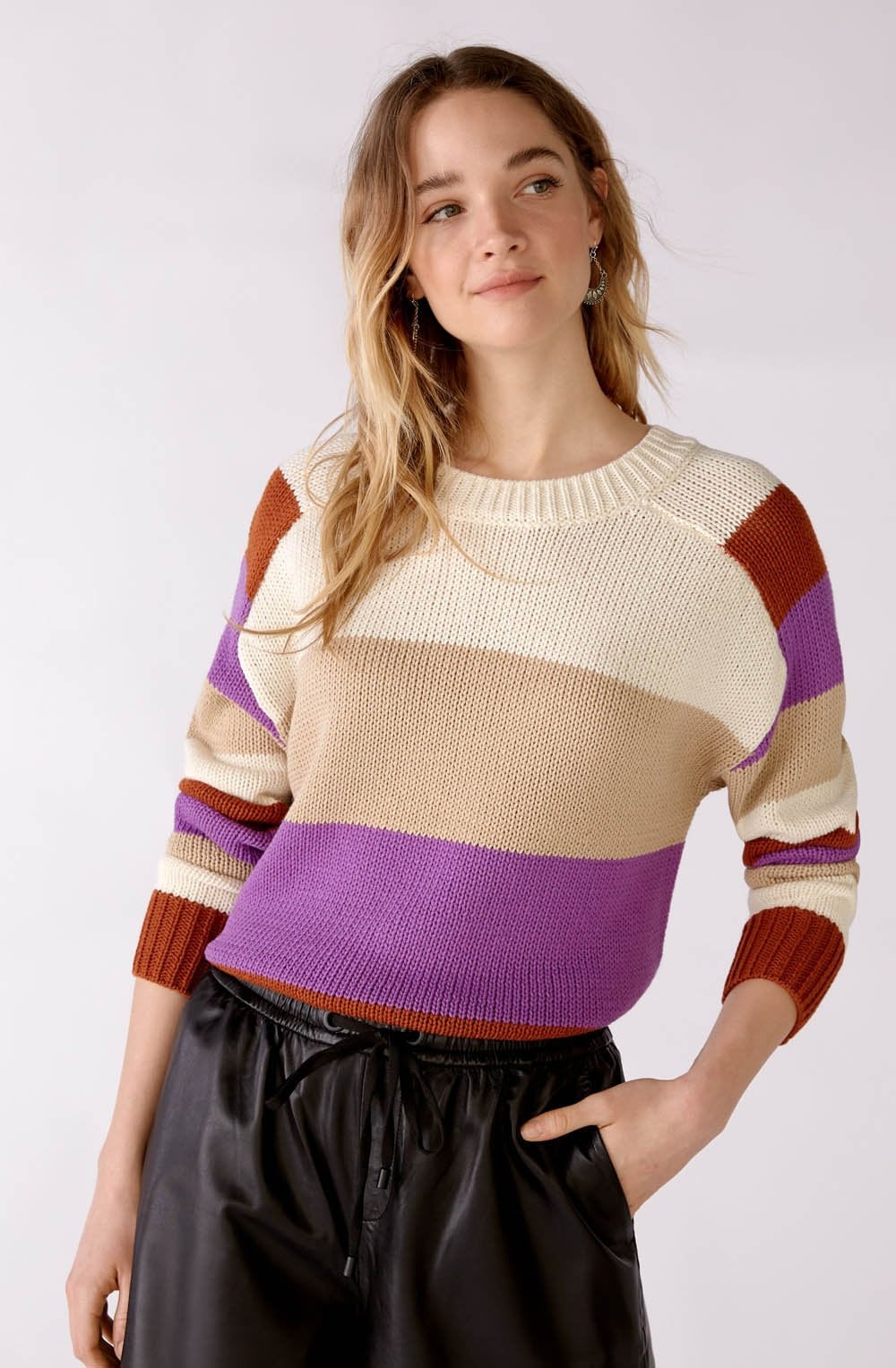 Brown Lila Chunky Knit Jumper