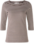 Brown Striped Super Soft Sleeved Top