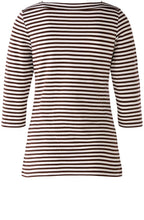 Brown Striped Super Soft Sleeved Top