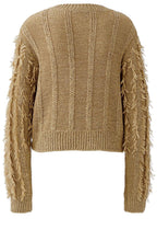Brown Sugar Fringe Jumper