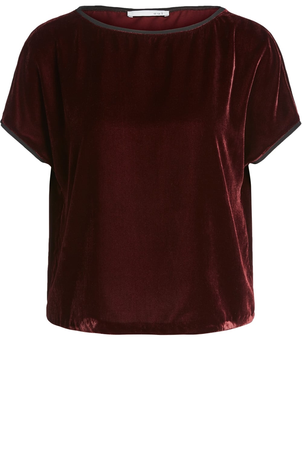 Burgundy Velvet Top