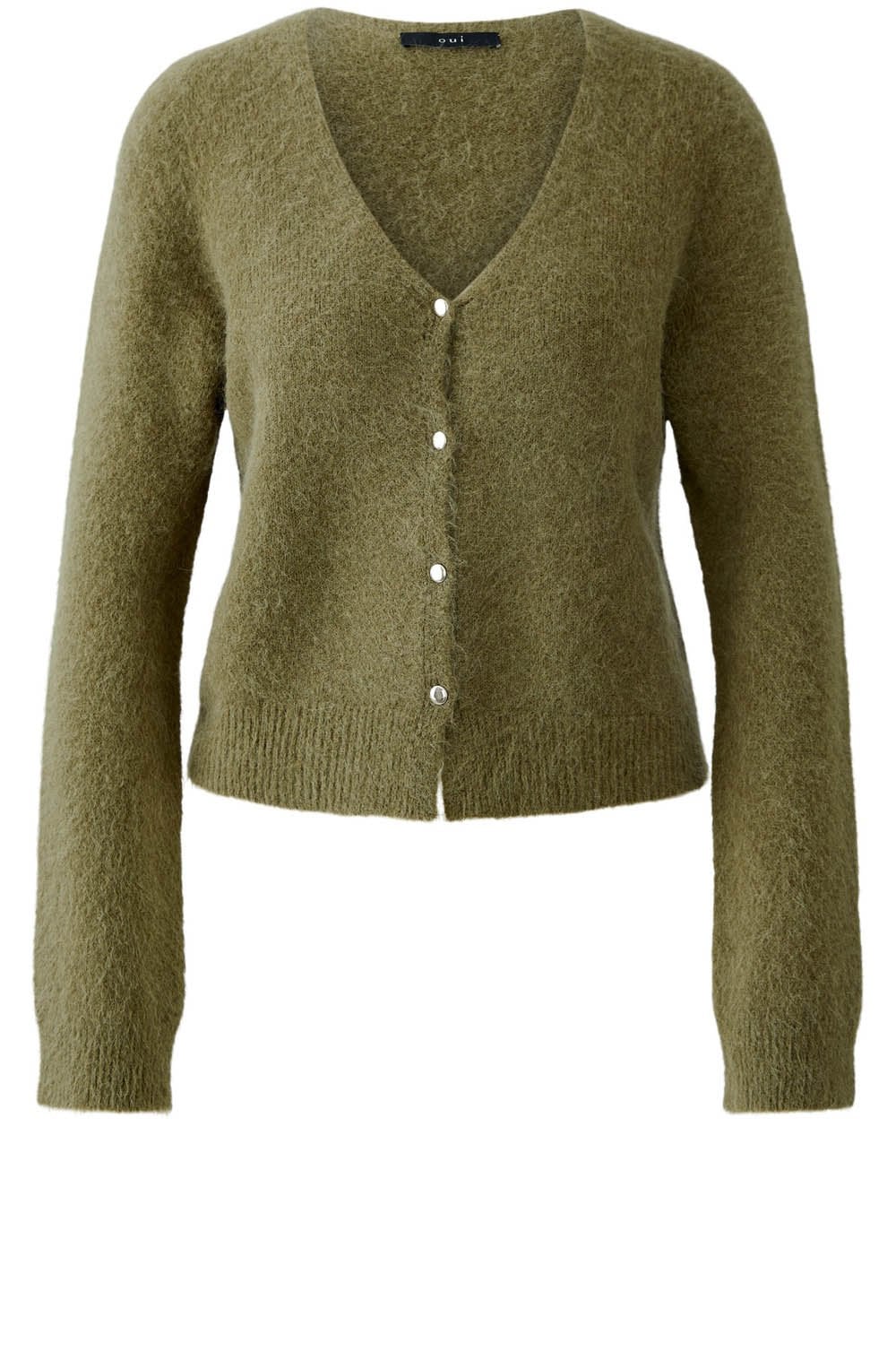 Burnt Olive Angel Yarn Cardigan