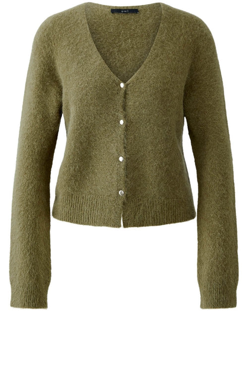 Burnt Olive Angel Yarn Cardigan