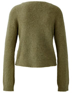 Burnt Olive Angel Yarn Cardigan
