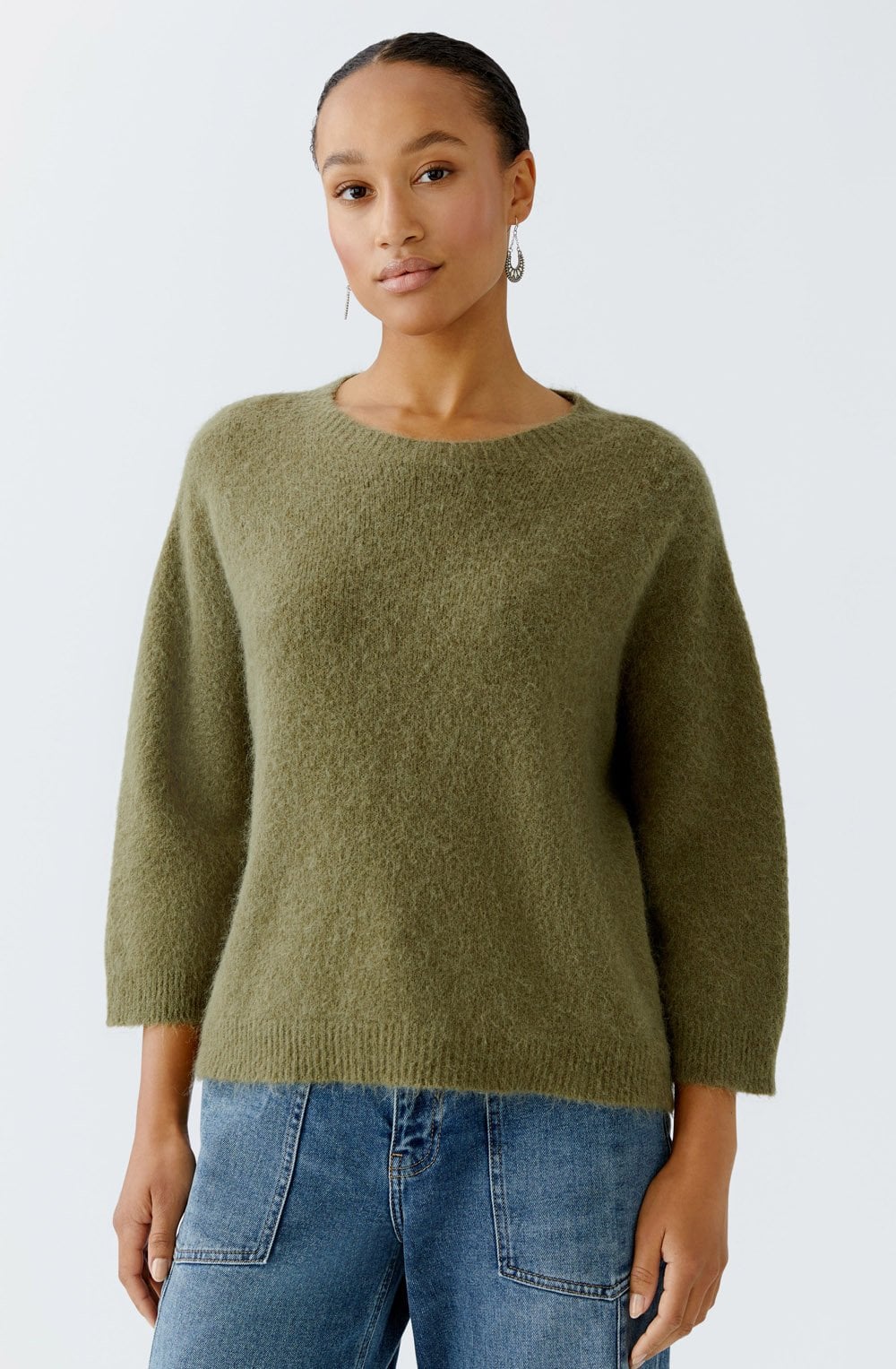 Burnt Olive Seamless Relaxed Jumper
