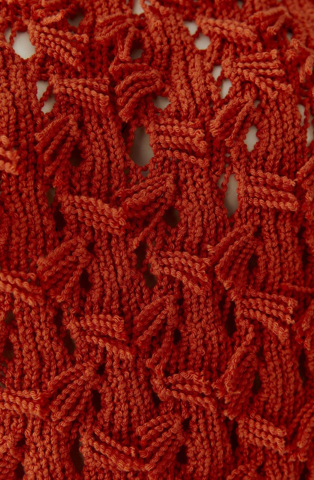 Burnt Tangerine Textured Jumper