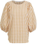 Butter and Cream Checked Blouse
