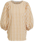 Butter and Cream Checked Blouse