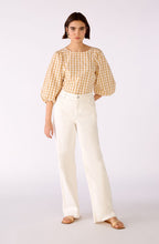Butter and Cream Checked Blouse