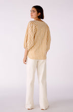 Butter and Cream Checked Blouse