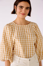 Butter and Cream Checked Blouse