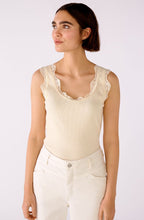 Butter Yellow Lace Detail Vest Top