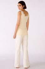 Butter Yellow Lace Detail Vest Top