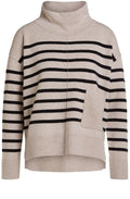 Camel and Black Stripe Jumper