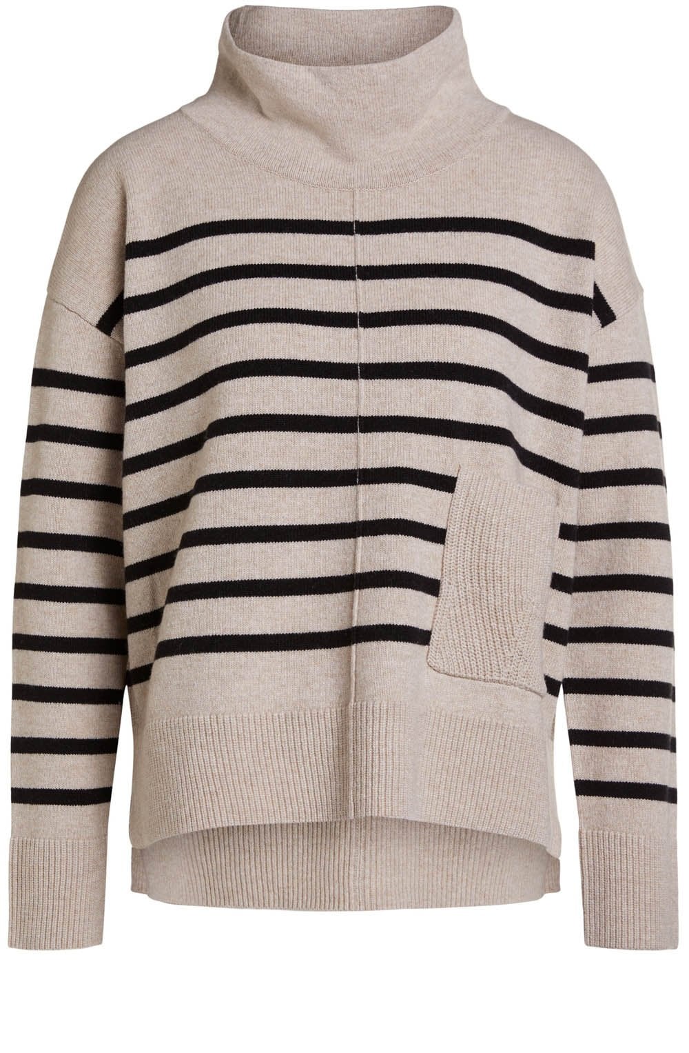Camel and Black Stripe Jumper