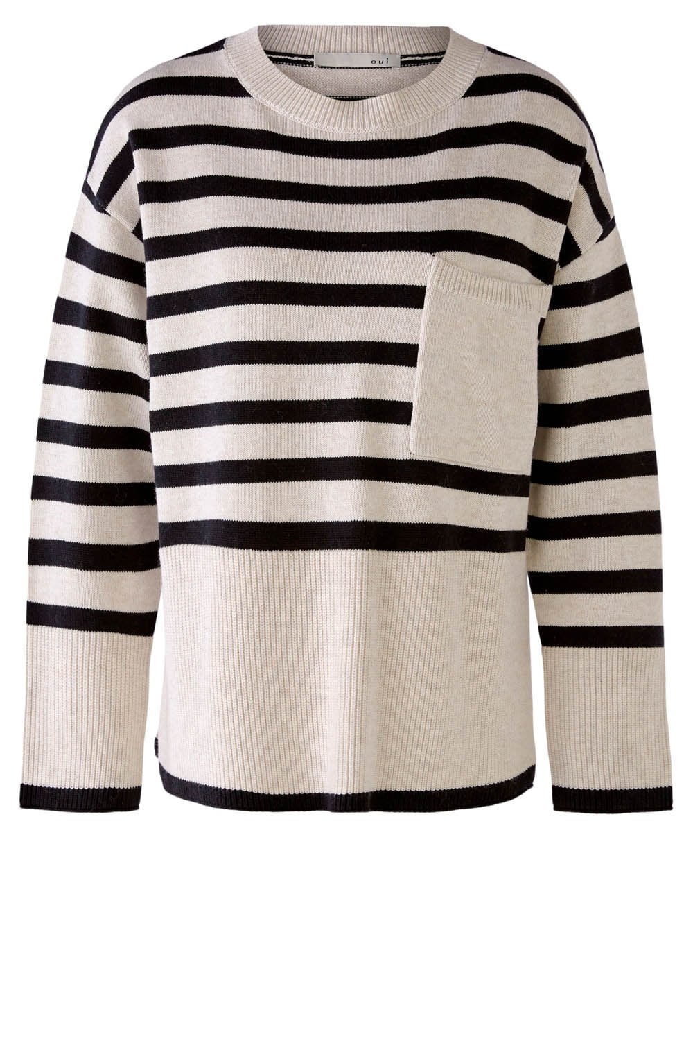 Camel and Black Striped Jumper