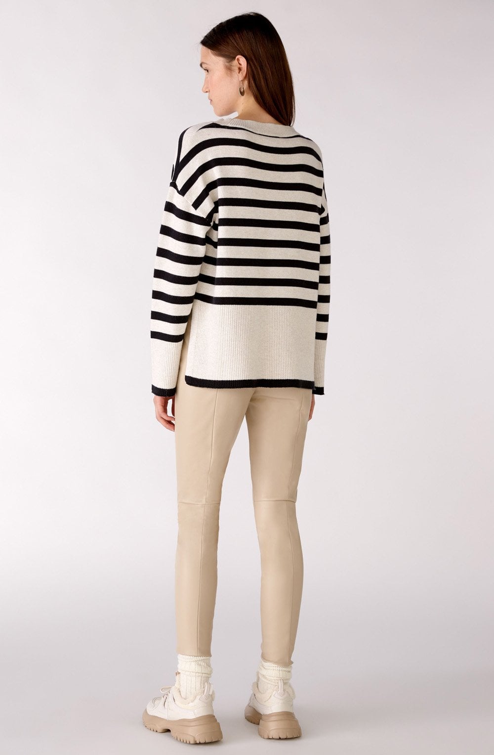 Camel and Black Striped Jumper