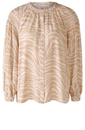 Camel Animal Print Blouse