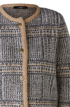 Camel Black Alpaca and Wool Cardigan