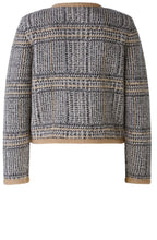 Camel Black Alpaca and Wool Cardigan