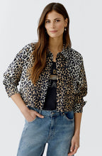 Camel Black Animal Print Box Shirt
