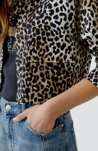 Camel Black Animal Print Box Shirt