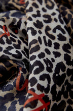 Camel Black Animal Print Into The Wild Scarf