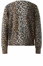 Camel Black Animal Print Shimmer Pullover