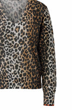 Camel Black Animal Print Shimmer Pullover