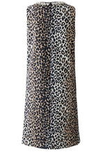 Camel Black Leo Print A Line Dress