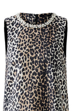 Camel Black Leo Print A Line Dress