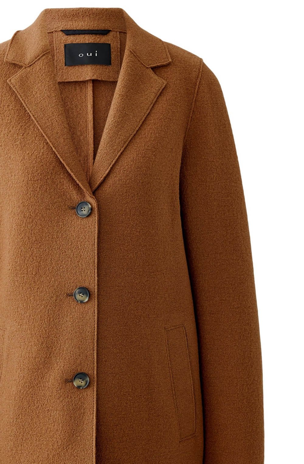 Camel Boiled Wool Coat