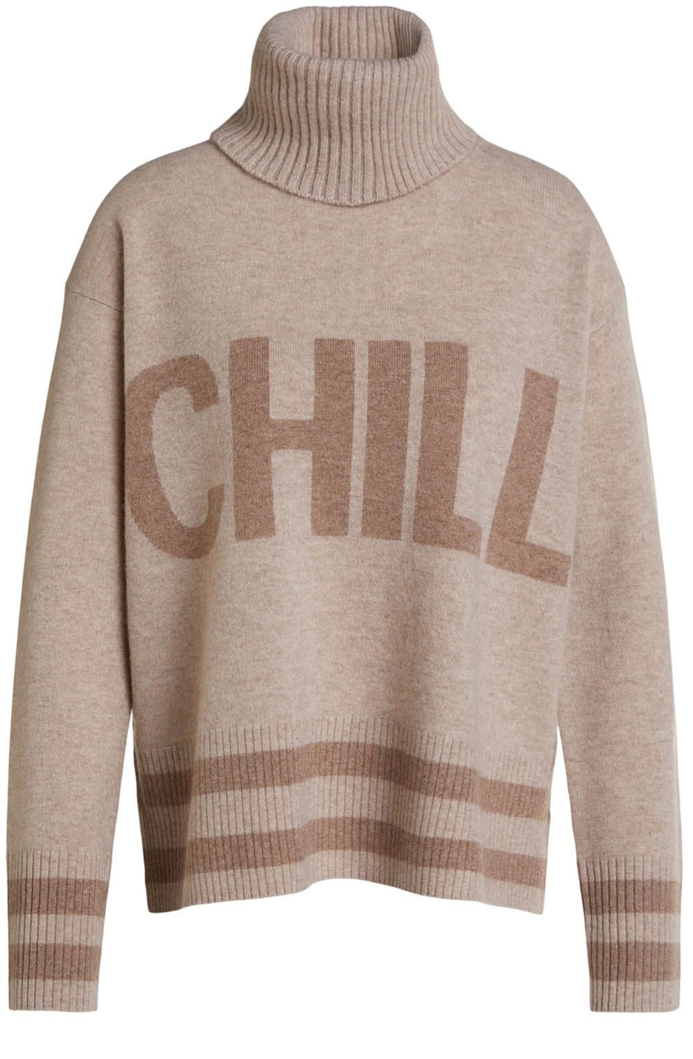 Camel & Brown Chill Print Jumper