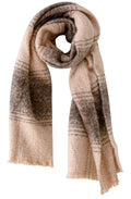 Camel Brown Chunky Knit Scarf