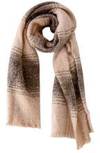 Camel Brown Chunky Knit Scarf