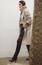 Camel Brown Chunky Knit Scarf