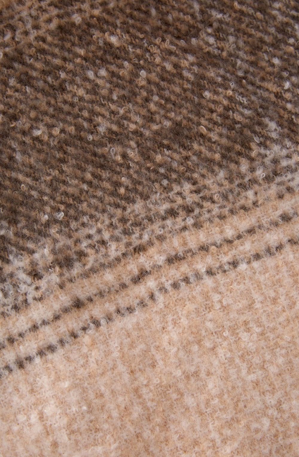 Camel Brown Chunky Knit Scarf