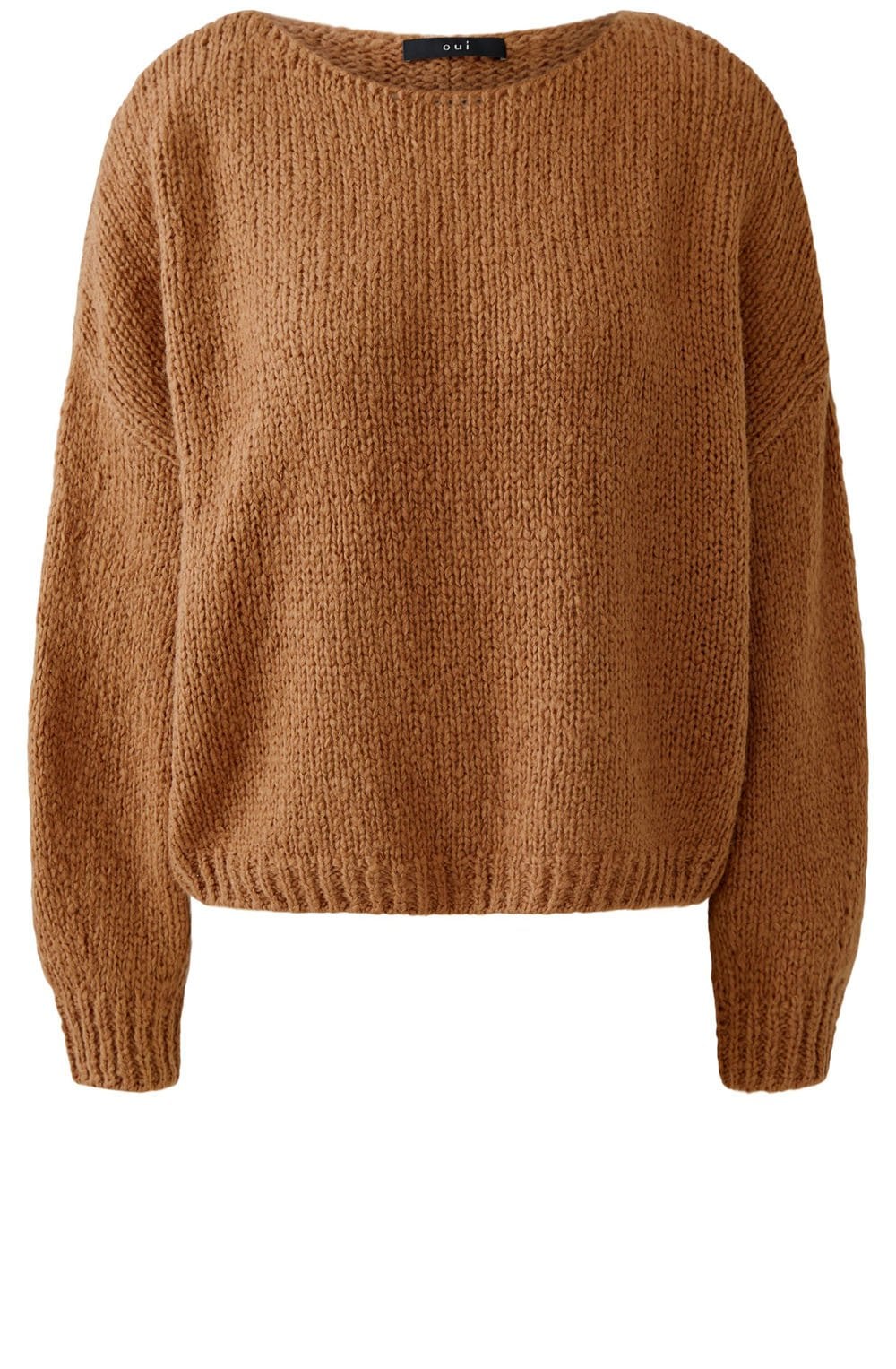 Camel Chunky Knit Oversized Jumper