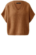 Camel Chunky Knit Poncho Style Slipover