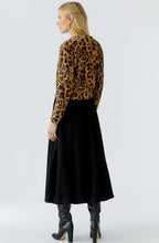 Camel Grey Leopard Print Soft Brushed Jumper