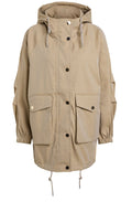 Camel Hooded Coat
