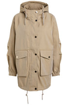 Camel Hooded Coat