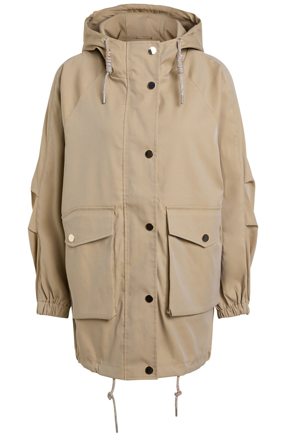 Camel Hooded Coat