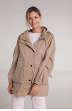Camel Hooded Coat