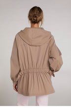 Camel Hooded Coat