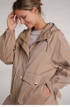 Camel Hooded Coat